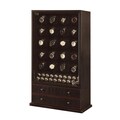 Exquisite 20-watch Black Finish Watch Winder/ Display Case