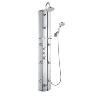 Dreamline SHCM-23580 Hydrotherapy Shower Column with Tub Filler, Shower Accessory Holder, 6 Body Sprays and Hand Shower