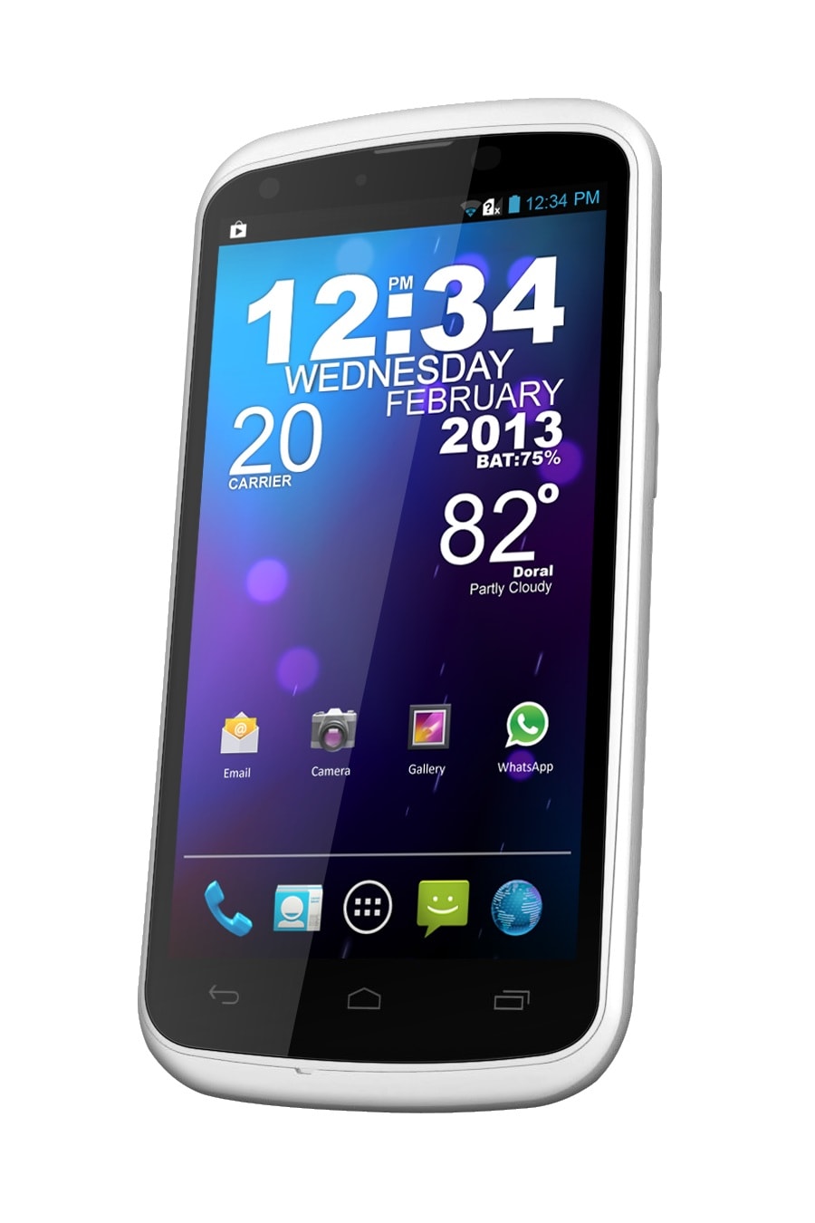 BLU Tank 4.5 W110i GSM Unlocked Dual SIM Android 4.1 Cell Phone - White