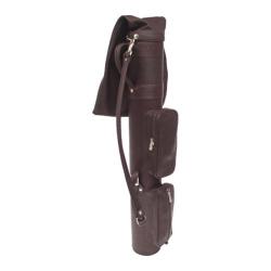 Piel Leather Executive Golf Travel Bag 8240 - Chocolate Leather