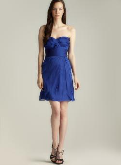 Adrianna Papell Tiered Strapless Party Dress