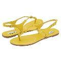 Steve Madden Synapse Yellow Leather Sandals