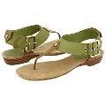 Nine West Uba Light Green Natural Leather Sandals