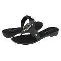 Nine West Snopea Black Leather Sandals