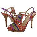 Nine West Fandango Orange Multi Leather Sandals