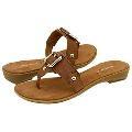 Nine West Snopea Dark Natural Leather Sandals