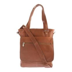 Piel Leather Laptop/Tablet Carry-All Tote 3011 Saddle Leather