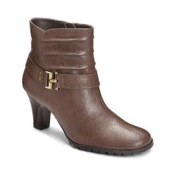 Women's A2 by Aerosoles Sleep Walk Ankle Boot Brown Faux Leather