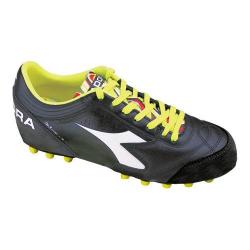 Men's Diadora Italica 3 LT MD PU 25 Soccer Cleat Black/White Men's Diadora Italica 3 LT MD PU 25 Soccer Cleat Black/White