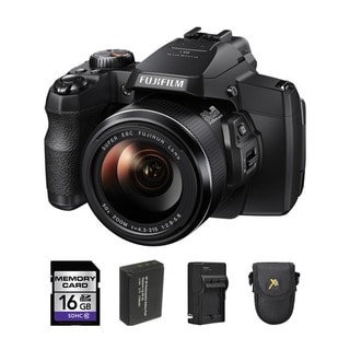 Fujifilm S1 16GB Black Digital Camera Bundle