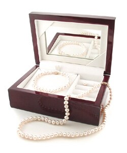 14k Freshwater Pearl 3-piece Set with Plush Box