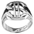Sterling Silver Dollar Sign Ring