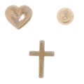 14k Yellow Gold Trio Post Earring Set