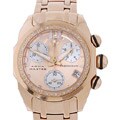 Aqua Master Goldtone Diamond Chronograph Watch