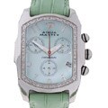 Aqua Master - Light Green Dial - Women's Diamond Bubble Loop Watch