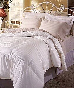Silk 450 Thread Count Premium White Goose Down Comforter