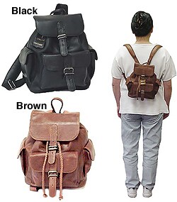 Leather Mini Backpack