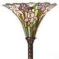Tiffany-style Iris Torchiere