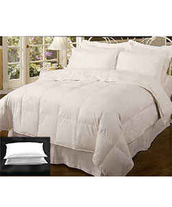 Chalet White Feather and Down Comforter Set