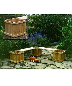 Rustic Adirondack Cedar Planter Box