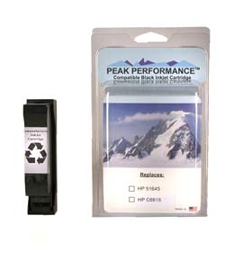Black 2-piece Ink Cartridge Combo for HP 51645 (Refurbished)