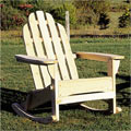 Classic Cedar Adirondack Rocking Chair