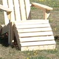 Classic Cedar Adirondack Chair Footrest