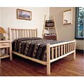 Rustic Log Pole Cedar Adirondack Bed (Full)