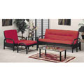 Black and Red 6-inch Futon Mattress