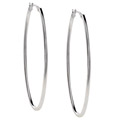 Sterling Silver Designer Oval Earrings
