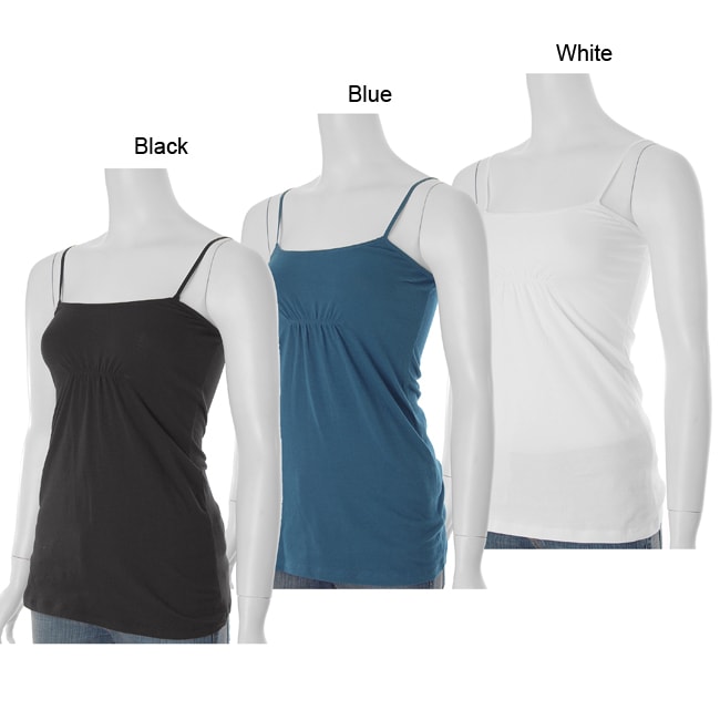 Timing Brand Junior's Knit Spaghetti Strap Tank Top from Overstock.com :  timing overstock top strap