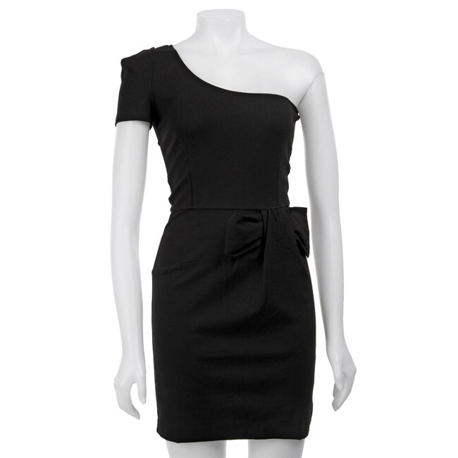 One-shoulder Dress Black- one shoulder dress black. One-shoulder Dress Black-