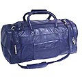 Leather Dual-zippered Duffel