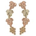 Black Hills Gold Grape and Vine Earrings