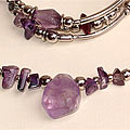 Silver Amethyst Bracelet and Necklace (Peru)