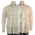 Raffi Men's Button-down Windowpane Woven Shirt