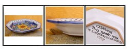 Todaro Octagonal Sun Flower Dinner Dish (Italy)