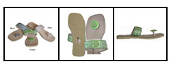 Hand-beaded Flat Sandals (India)