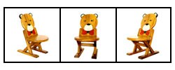 Handcarved Bear Folding Chair