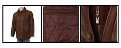 Giovanni Verucci Men's Top Grain Leather Coat