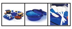 Anchor Hocking 35 piece Cobalt Blue Bakeware
