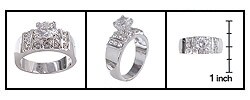 Sterling Silver 6-mm CZ Ring