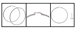 Sterling Silver 75 mm Large Hoop Earrings