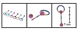 Titanium Barbell with Hoop