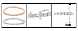 14k Gold 5ct Diamond Traditional Tennis Bracelet (J, SI3)