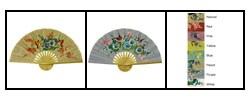 Butterflies/ Flowers Large Decorative Fan