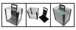 Clear 1000-pc Poker Chip Capacity Carrier