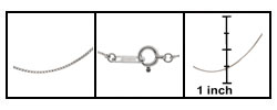 Platinum 18-inch Box Necklace