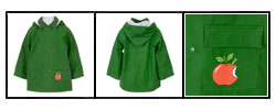 Forty-Mile Creek Boy's/Toddler Boy's Worm Raincoat