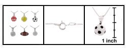 Sterling Silver Sports Theme Pendant (Options)